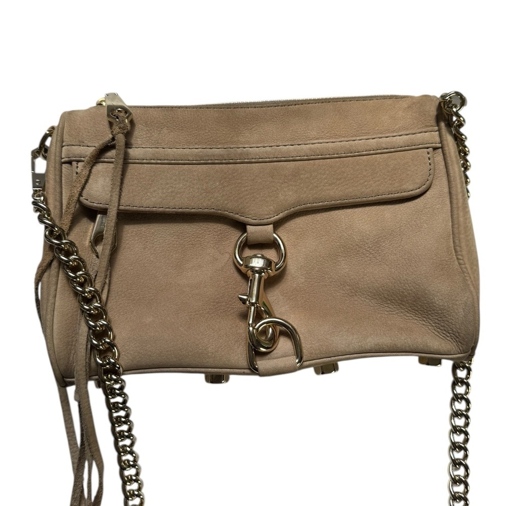 Rebecca Minkoff Nubuck Mini Mac with chain Strap